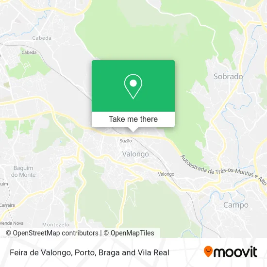 Feira de Valongo map