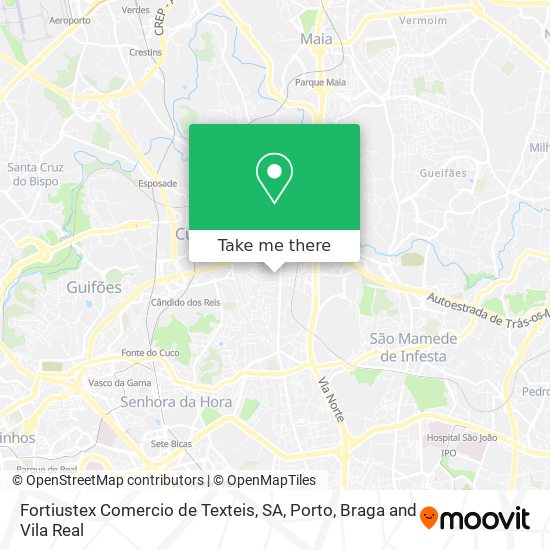 Fortiustex Comercio de Texteis, SA map