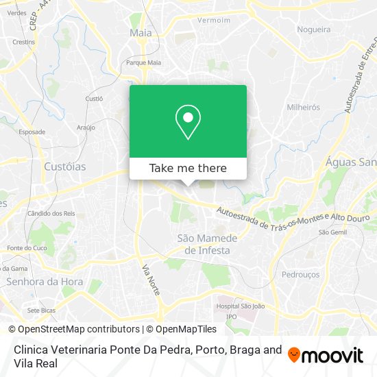 Clinica Veterinaria Ponte Da Pedra map
