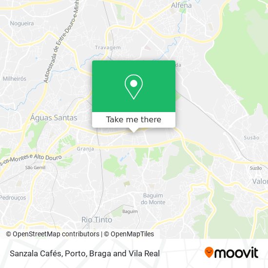 Sanzala Cafés map