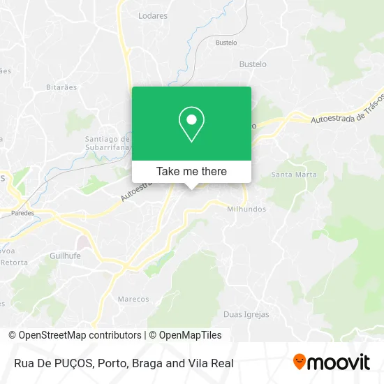 Rua De PUÇOS map