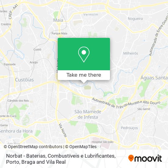 Norbat - Baterias, Combustíveis e Lubrificantes mapa