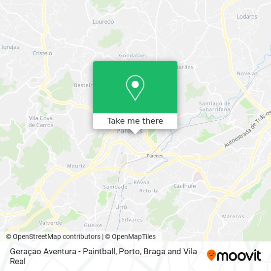 Geraçao Aventura - Paintball map