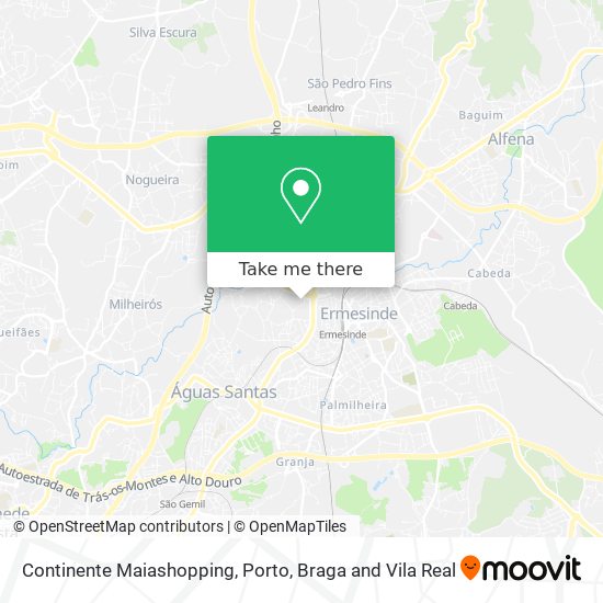 Continente Maiashopping map