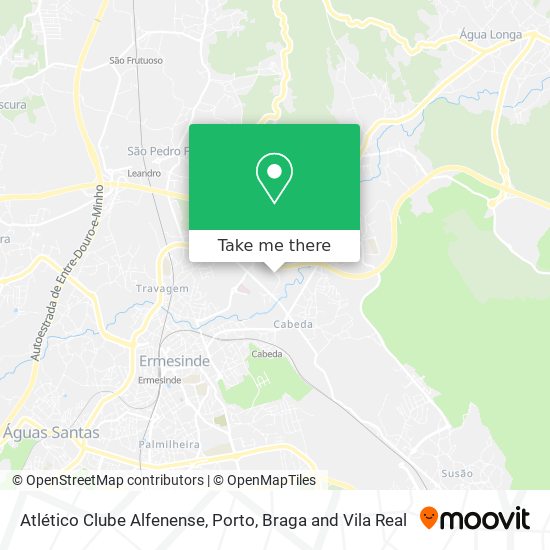 Atlético Clube Alfenense map