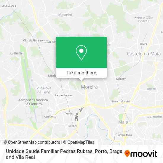 Unidade Saúde Familiar Pedras Rubras map
