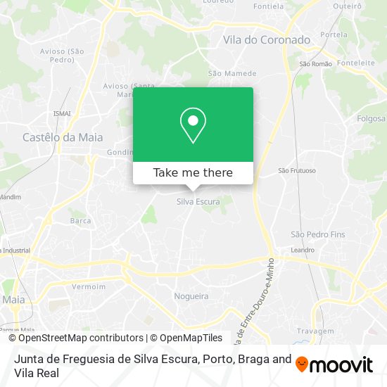 Junta de Freguesia de Silva Escura map
