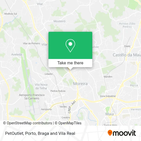 PetOutlet map