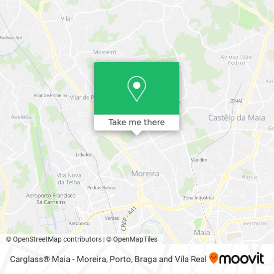 Carglass® Maia - Moreira map