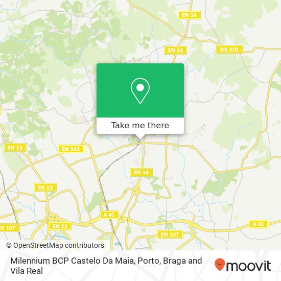 Milennium BCP Castelo Da Maia map