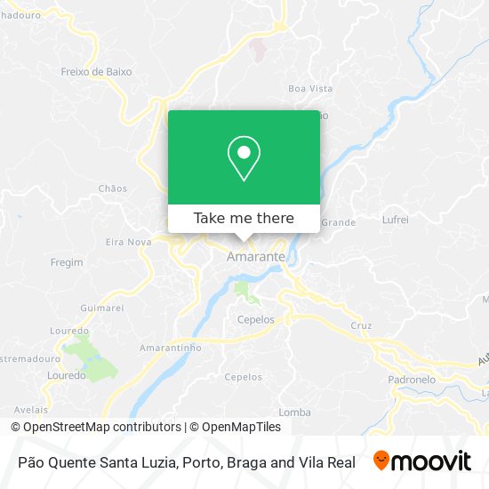 Pão Quente Santa Luzia map