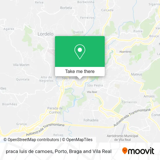 praca luis de camoes map