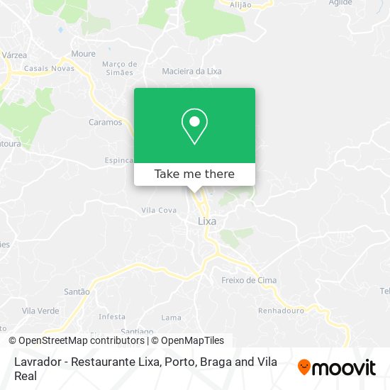 Lavrador - Restaurante Lixa map