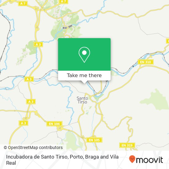 Incubadora de Santo Tirso map