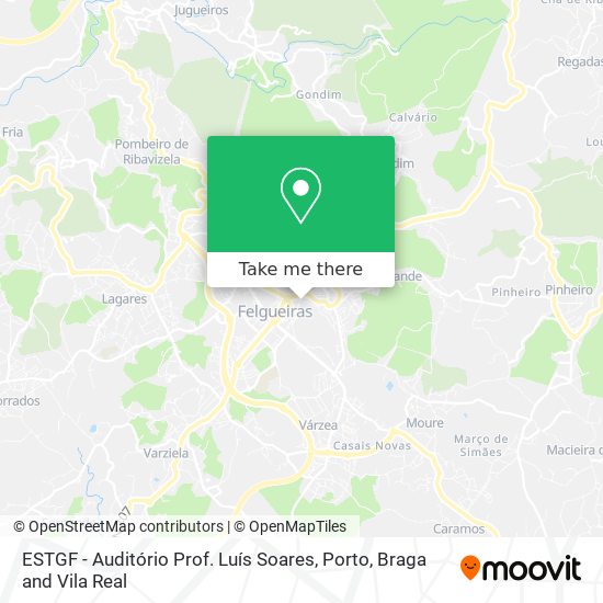 ESTGF - Auditório Prof. Luís Soares mapa