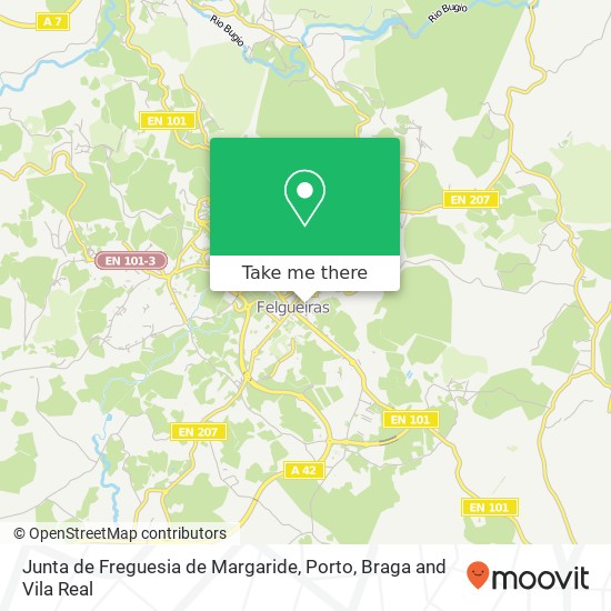 Junta de Freguesia de Margaride map
