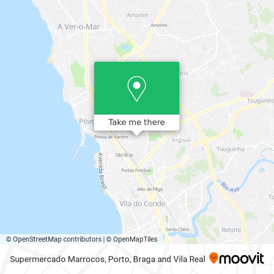 Supermercado Marrocos map