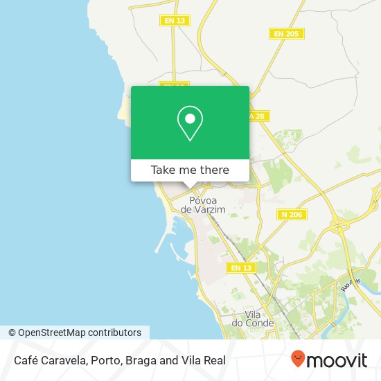 Café Caravela map