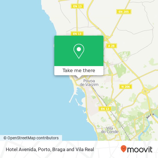 Hotel Avenida map