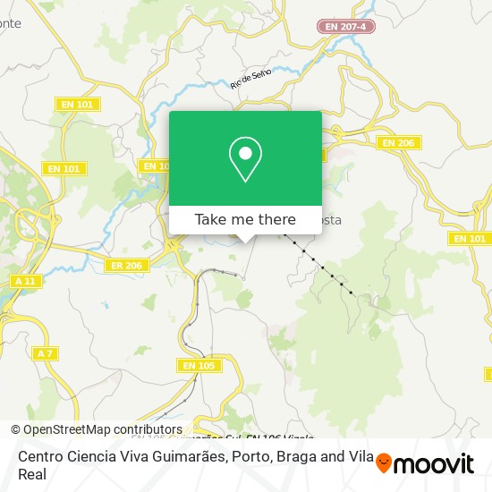 Centro Ciencia Viva Guimarães map