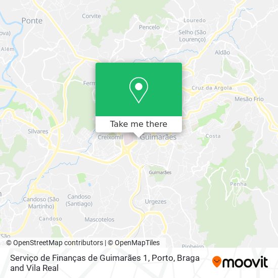 Serviço de Finanças de Guimarães 1 map