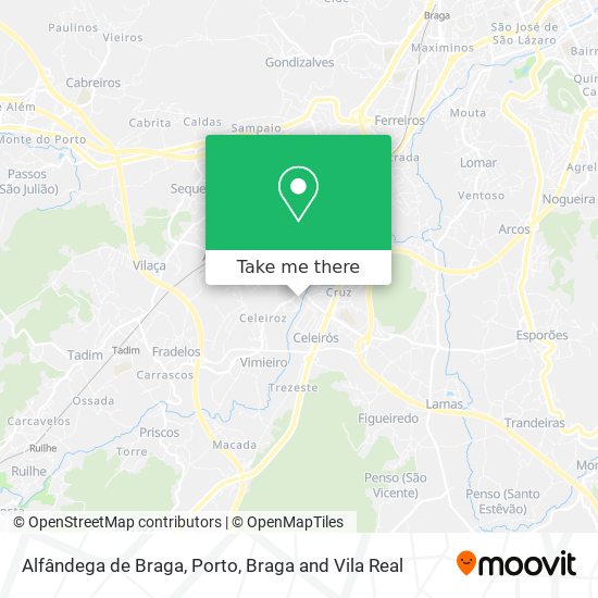 Alfândega de Braga map