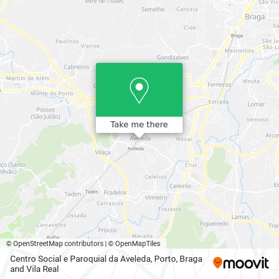 Centro Social e Paroquial da Aveleda map