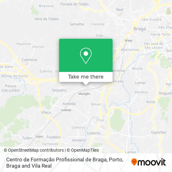 Centro de Formação Profissional de Braga map
