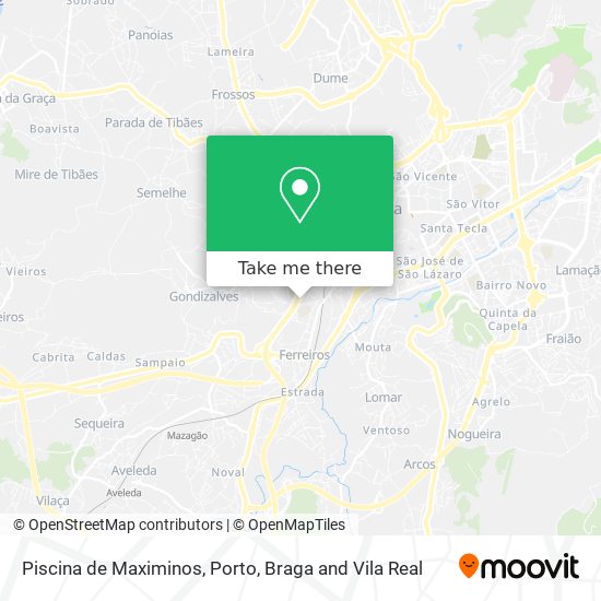 Piscina de Maximinos map