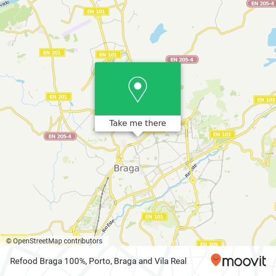 Refood Braga 100% map