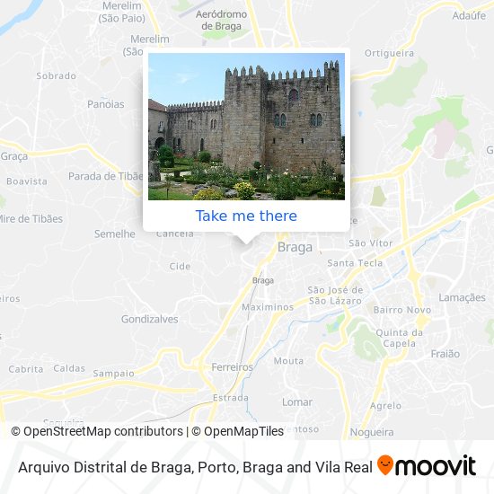 Arquivo Distrital de Braga map