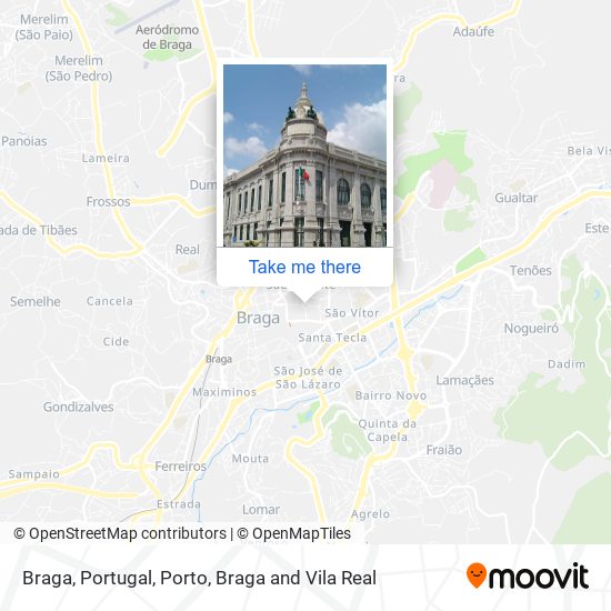 Braga, Portugal map