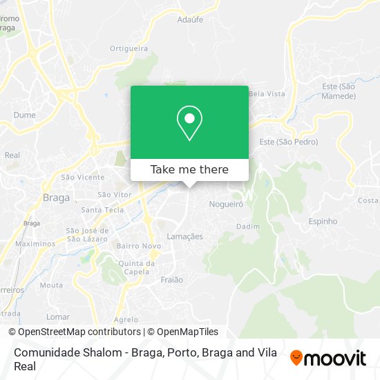 Comunidade Shalom - Braga map