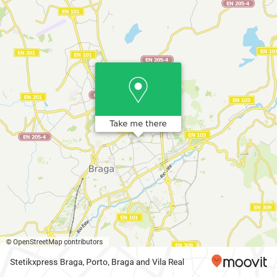 Stetikxpress Braga map