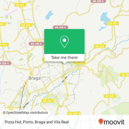 Pizza Hut map