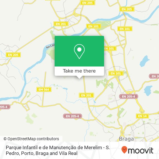 Parque Infantil e de Manutenção de Merelim - S. Pedro map