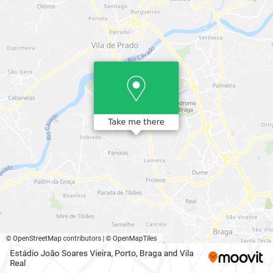 Estádio João Soares Vieira mapa