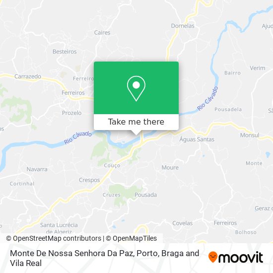 Monte De Nossa Senhora Da Paz mapa