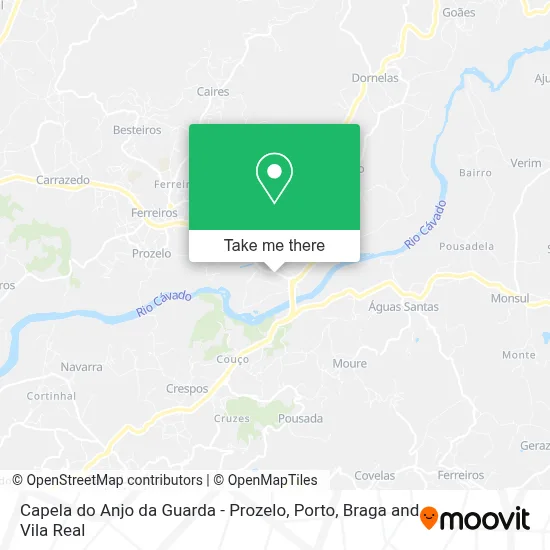 Capela do Anjo da Guarda - Prozelo map