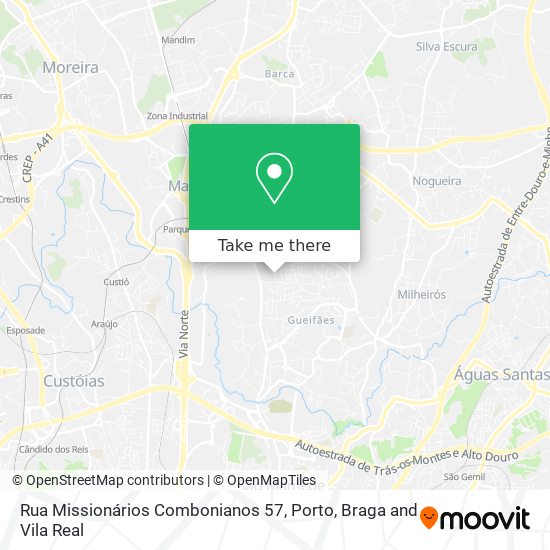 Rua Missionários Combonianos 57 map