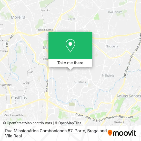 Rua Missionários Combonianos 57 map