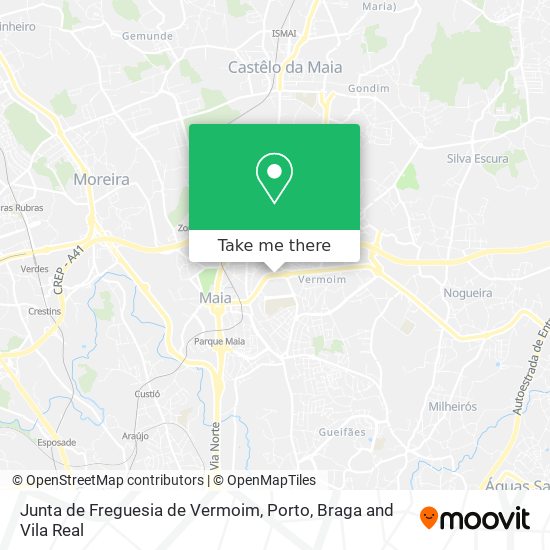 Junta de Freguesia de Vermoim map