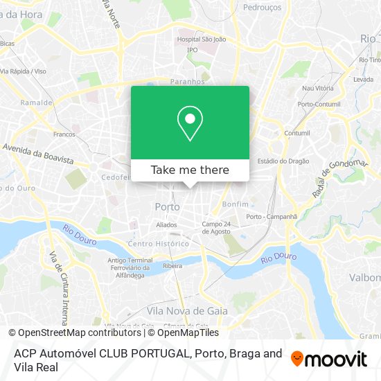 ACP Automóvel CLUB PORTUGAL mapa