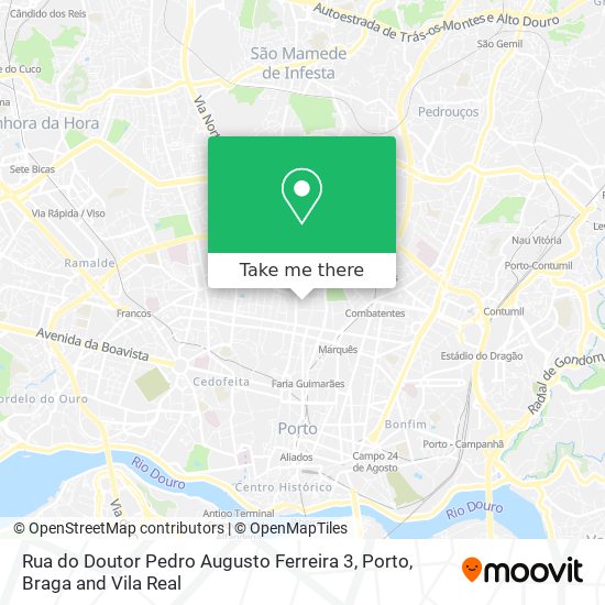 Rua do Doutor Pedro Augusto Ferreira 3 map