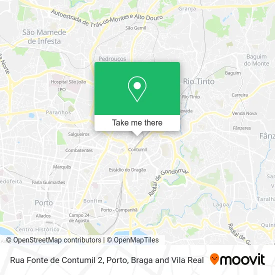 Rua Fonte de Contumil 2 map