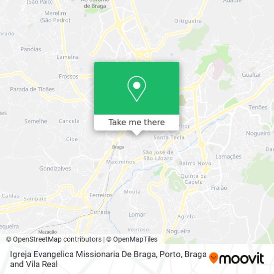 Igreja Evangelica Missionaria De Braga map