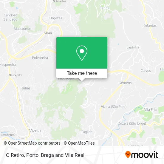 O Retiro map