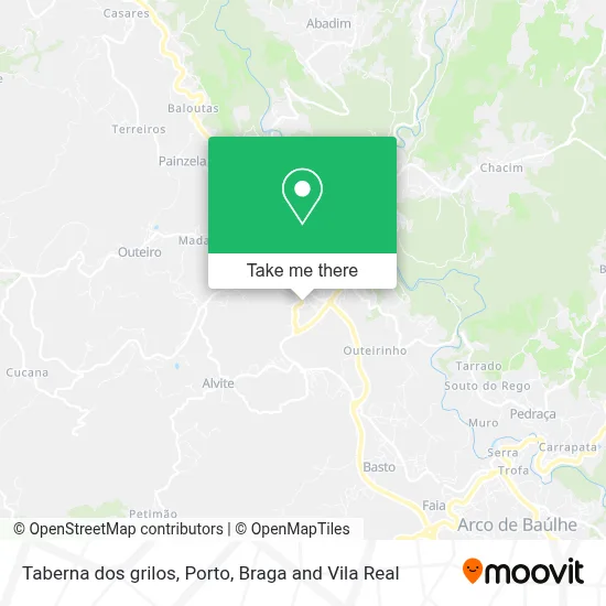 Taberna dos grilos map