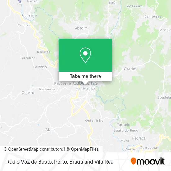 Rádio Voz de Basto map