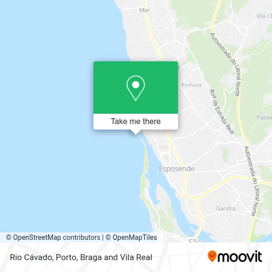 Rio Cávado map